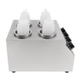 thumbnail image 6 of Vintoro Stainless Steel Electric Sauce Warmer Dispenser with 4 Squeeze Bottles, Sauce Heat Preservation Machine, 6 of 18