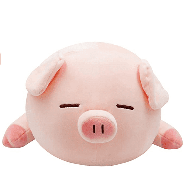 Fortuning's JDS Pig Plush 15.7” Kawaii Plushies Cute Pillow Pig Stuffed  Animal Plush Pillows Hugging Pillow, Fat Soft Stuffed Pig Plush Toy for  Kids