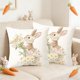 thumbnail image 4 of Funda de almohada de tela, funda de almohada de Pascua, hogar, huevo de Pascua, conejos, decoración del festival, funda de cojín, decoraciones de Pascua, decoraciones de Pascua, decoración de otoño, d, 4 of 6