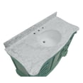 thumbnail image 3 of Katherine 48" Bathroom Vanity with Sage Green Cabinet and Carrara Marble Top, 3 of 5