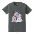 thumbnail image 2 of Watercolor Princess Youth Shirt Castle Graphic Print T-Shirt Kids Cotton, 2 of 6