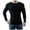 Black, variant on Fesfesfes Long Sleeve Shirt for Men Casual Solid Round Neck Pullover Long Sleeve Sweater Slim Fit Bottoming Knit Top Sale Items
