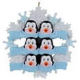 thumbnail image 6 of Maxora Personalized Ornaments Customized Christmas ornament Penguin with Snowflake Family of 6 Free Customize, 6 of 10