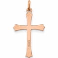 thumbnail image 4 of Sterling Silver Rose Gold-Plated With Pointed Ends Cross Pendant (26.61 X 14.04) Made In United States -Jewelry By Sweet Pea, 4 of 7