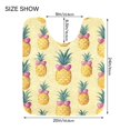 thumbnail image 5 of Yayeee Bath Rug for Bathroom Floor Non Slip Contour Fluffy Soft Absorbent Mat, 20"x24", Pineapple Love, 5 of 7