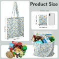 thumbnail image 2 of Vintage Daisy Print Reusable Grocery Tote Bag – Large Canvas Shopping Bag with Boho Floral Watercolor Design, Eco-Friendly & Heavy-Duty Market Tote for Women, Farmers Market, Beach, Spring & Summer, 2 of 6
