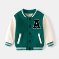 thumbnail image 1 of Chaqueta cálida de béisbol de otoño para niños Jersey de béisbol de terciopelo informal Chaqueta informal holgada y cómoda, 1 of 6