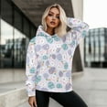 thumbnail image 4 of FOR U DESIGNS Easter Egg Rabbit Hoodie Pullover Long Sleeve Tops Ladies Tunics Casual Shirts Size S Pullover Hoodies for Women Oversized Sweatshirts for Women Loose Fit, 4 of 7