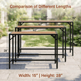 thumbnail image 6 of TLSUNNY 47” Bar Table, Rectangular Pub Table, Counter Height Bar Table, Industrial Bar Height Table, Dining Table for Kitchen, Living Room, Ez to Set, 6 of 12