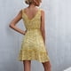 thumbnail image 3 of Vestido Corto ANGGREK cuello en V para mujer Uso diario, 3 of 6