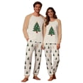 thumbnail image 2 of Zwiiyzr Family Christmas Pajamas Matching Sets for Dad Parent Child Outfit Christmas Set Printed Home Clothes Sleepwear Long Sleeved Jumpsuit Father Style Beige-Dad, 2 of 7