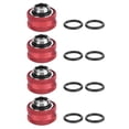 thumbnail image 1 of 4 Pcs / Pack Water Cooling Compression Fitting for Rigid Acrylic Tube OD 14mm Red, 1 of 8