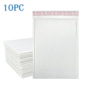 Xoxingysm Gift Wrapping Paper White Poly Bubble Mailers Seal Packaging Bags Small Business Supplies Padded Envelopes Bubble Envelopes Mailing Bags Packaging for Small Business, 10X Bubble Wrap