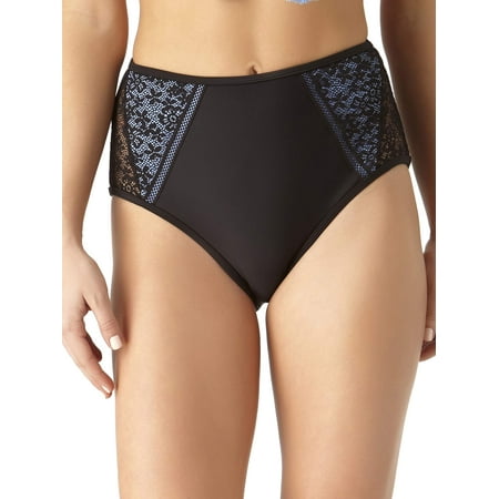 Time and Tru Women's Elevated Private Pool Swimsuit Bikini Bottom