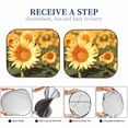 thumbnail image 5 of Goofa Golden Sunflower In Field Pattern 2 Piece Car Windshield Sun Shade Foldable | Front Windshield Shade for Sun, Heat and UV Rays | Sunshade for Car Front Window-Medium, 5 of 7