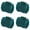 Z-Dark Green*4, variant on ZFSBZBS 4 Rolls Velvet Ribbon Frayed Edge Set, Handmade Fringe Silk Gauze, 1.5 in x 5 Yard Each, Antique Mauve Ribbon for Wedding, Bridal Bouquets, Flower Arrangement,Z-White*4