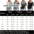 thumbnail image 2 of SKSloeg Women's Polo Shirts Plus V Neck Johnny Collar Business Casual Tops 3/4 Length Sleeve Lightweight Collared Tops Summer Work Basic Tees Tops Cyan XXL, 2 of 4