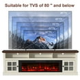 thumbnail image 3 of HARIPUL 70" Fireplace TV Stand for TVs Up to 80" with 36" Electric Fireplace, Entertainment Center with Led Light TV Consoles for Living Room, Firewood, 3 of 6