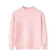 thumbnail image 5 of SDNall Boys and Girls Casual Mock Neck Sweaters, Solid Relaxed Fit Pullover Layering Tops for School, Fall Winter Everyday Thick Soft Knitted Cotton Sweater 1-12 Years, 5 of 10