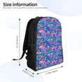 thumbnail image 4 of Disketp Colorful Mushrooms Mochila Unisex de Apertura Lateral Completa, Mochila para Laptop para Escuela, Trabajo y Viajes, 4 of 8