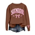 thumbnail image 4 of Embroidered Senior Sweatshirt Class of 2027, Senior Graduation Back to School Gifts Long Sleeve Cute Tops Oversized Pullover Fall Outfits, 4 of 5
