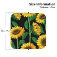 thumbnail image 2 of Naloa Sunflower 1 Coasters for Set of 4 - PU Leather Coasters, Coasters for Table Cup Tea Coffee Beer, Decorative for Kitchen Homedecor (Round), 2 of 6