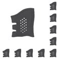 thumbnail image 3 of Eigraketly Herramienta de caza, empuñadura antideslizante, cubierta de goma antideslizante, accesorio de para Glock para G17 Gris 10piezas, 3 of 6