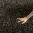 thumbnail image 4 of SAFAVIEH Indie Balfour Solid Polyester Shag Area Rug, Dark Grey, 6'7" x 9'2", 4 of 12