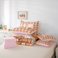 thumbnail image 6 of meiyoeat Brown Capybara 7-Piece Twin Bedding,Kawaii Animals Letter Print L Bedding Comforter Set,Pink Reversible, 6 of 7