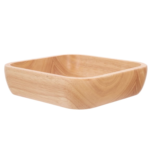 PAMINGONO Bols à Fruits Carrés Bol de Service en Bois pour Stockage Alimentaire Industrie de la Restauration 1Pcs