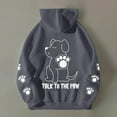 thumbnail image 5 of Cute Dog Graphic Hoodies for Women 2025 Funny Talk To The Paw Hooded Sweatshirt with Pockets Y2K Pullover Tops, 5 of 6