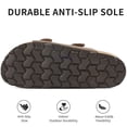thumbnail image 6 of Ecetana Women's Sandals Comfortable Flat Sandals for Women Open Toe Slide for Women with Adjustable Buckle, 6 of 8