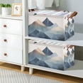 thumbnail image 2 of Yayeee Foldable Storage Basket for Shelves with Handles Waterproof Cloth Bins, Art Mountains, 2 of 7