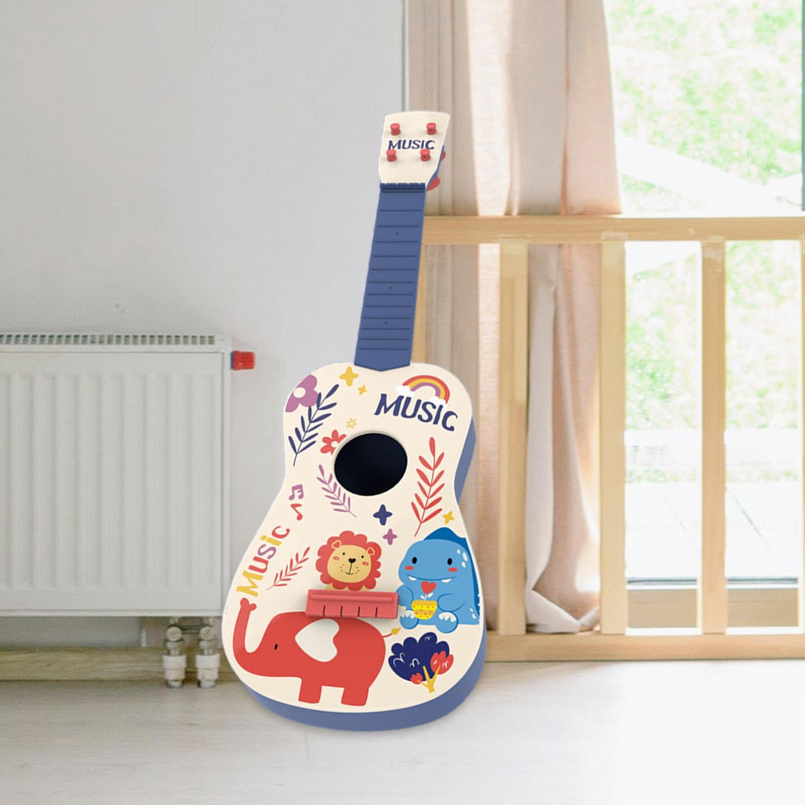 LeeQinersw Kids Toy Ukulele Developmental Baby Toys Beginner Montessori Toys Musical Arts 4 blue