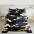 thumbnail image 2 of jejeloiu Galaxy Starry Night Queen Comforter Set,Japanese Wave Bedding Sets,Beige Gold Deepblue Bedding Comforter Set For Kids,Luxury Bedroom Decor Reversible,3 Pieces, 2 of 8
