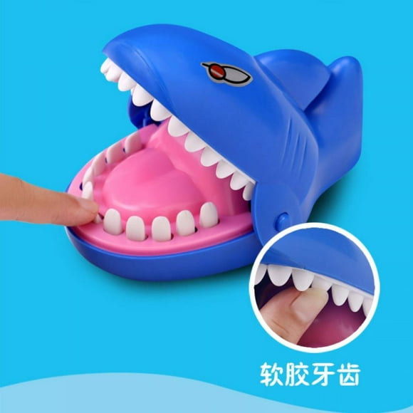 JUNWELL Snappy Shark Game  Touch Teeth Snapping Shark  Shark Bite Tooth Game  Shark Dentist Toys  Kids Funny Birthday Party Favor