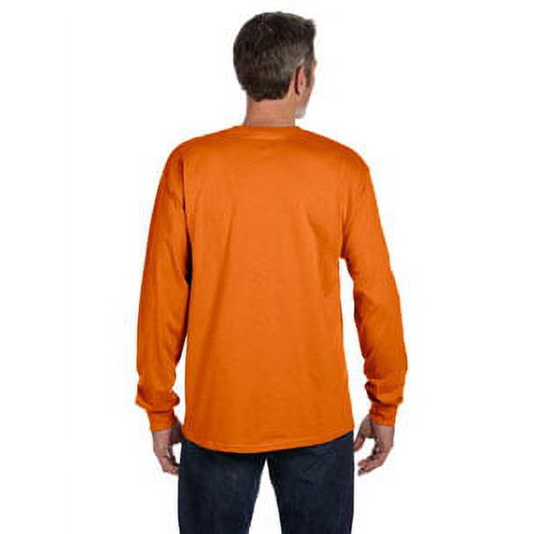 Hanes 5596 Men'S 6.1 Oz. Long-Sleeve Pocket T-Shirt 