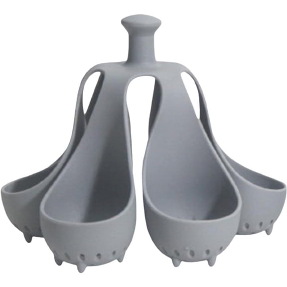 6 Holes Silicone Egg Boiler Ramekins for Air Fryer Microwave Egg Poacher Temp Resistant Egg Tray Egg Rack Kitchen Gadgets