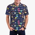 thumbnail image 5 of Wukai Sea Inhabitans and Herb Men’s Polo Shirts,Quick-Dry Athletic Shirt,Classic Fit Shirts-Medium, 5 of 8