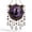 D, variant on Halloween Crystal Wind Chime, Lightweight Acrylic Build, Silent Swaying Beads, Spooky Motif, Easy Window Wall Hanging (Castle)