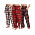 thumbnail image 1 of Angelina Pantalon de Pijama de Franela para Mujer (Paquete de 3), 1 of 4