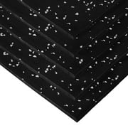 FlooringInc Premium 3/8 In. Thick Rubber Gym Flooring and Equipment Exercise Mat, 4 Ft. x 6 Ft., Gray