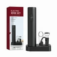thumbnail image 3 of Efficient Electric Wine Opener Kit: Rechargeable & Dry Battery-Powered Multifunctional Set for Wine Opening, Serving & Storage – Sleek Minimalist Design, Durable Construction, Perfect for Parties &, 3 of 5
