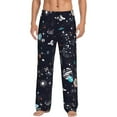 thumbnail image 2 of Picia Galaxy2 Mens Soft Woven Cotton Elastic Waistband Sleep Pajama Pant Lounge Sleep Pant With Pockets And Drawstring-XX-Large, 2 of 9