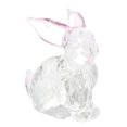 thumbnail image 3 of Jiibva Glass Rabbit Figurine Cute Crystal Rabbit Statue Tiny Animal Sculpture Art Animal Decor Ornament for Home Office, 3 of 7