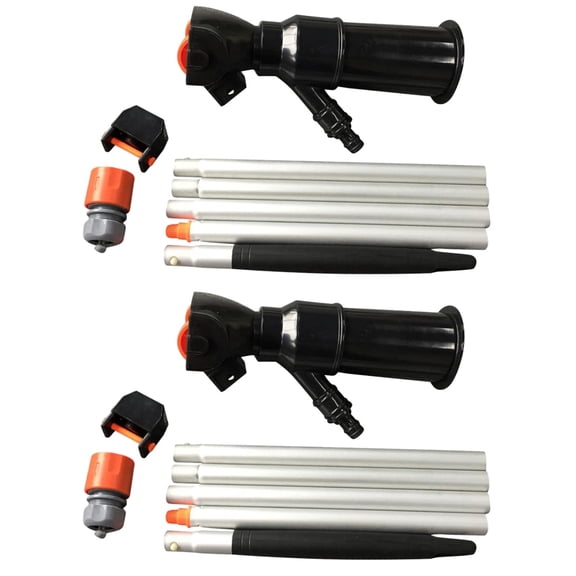 Raindrops 2-Pack Portable Pool Vacuum Cleaner, Injection Molded Swimming Pool Cleaning Equipment, Efficient and Easy to Use, Orange