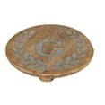 thumbnail image 5 of Gerson Heritage Collection Mango Wood Round Trivet With Letter "E", 5 of 7