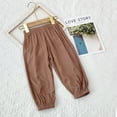 thumbnail image 4 of LYMAYTER Kids Boys Girls Cotton Pants Toddler Solid Color Trousers for 1-14 Years Teenagers Anti-Mosquito Casual Pants, 4 of 10