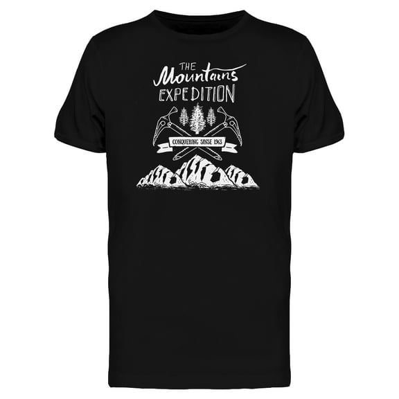 Mountains Climbing Graphic T-Shirt Men -Image by Shutterstock, Male 3X-Large