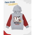 thumbnail image 2 of Disney Mickey Mouse Toddler Boys’ Outfit Set - Two Piece Hoodie Sweatshirt & Jogger Pants with Sporty Stripe Details (Heather Grey, 7), 2 of 5